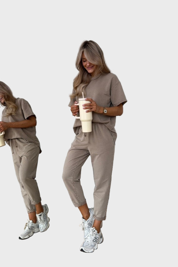 Set Dvo-barvnih Bombažnih Oblačil - 2 Delova