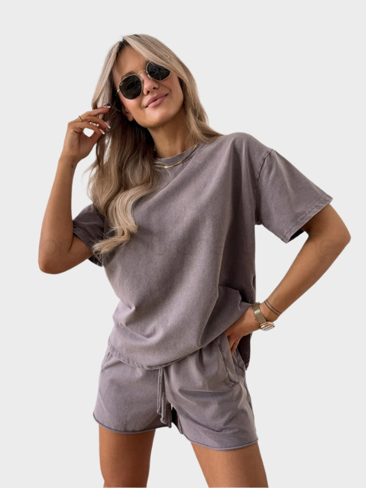 Casual Set with T-Shirt and Jogger Pants