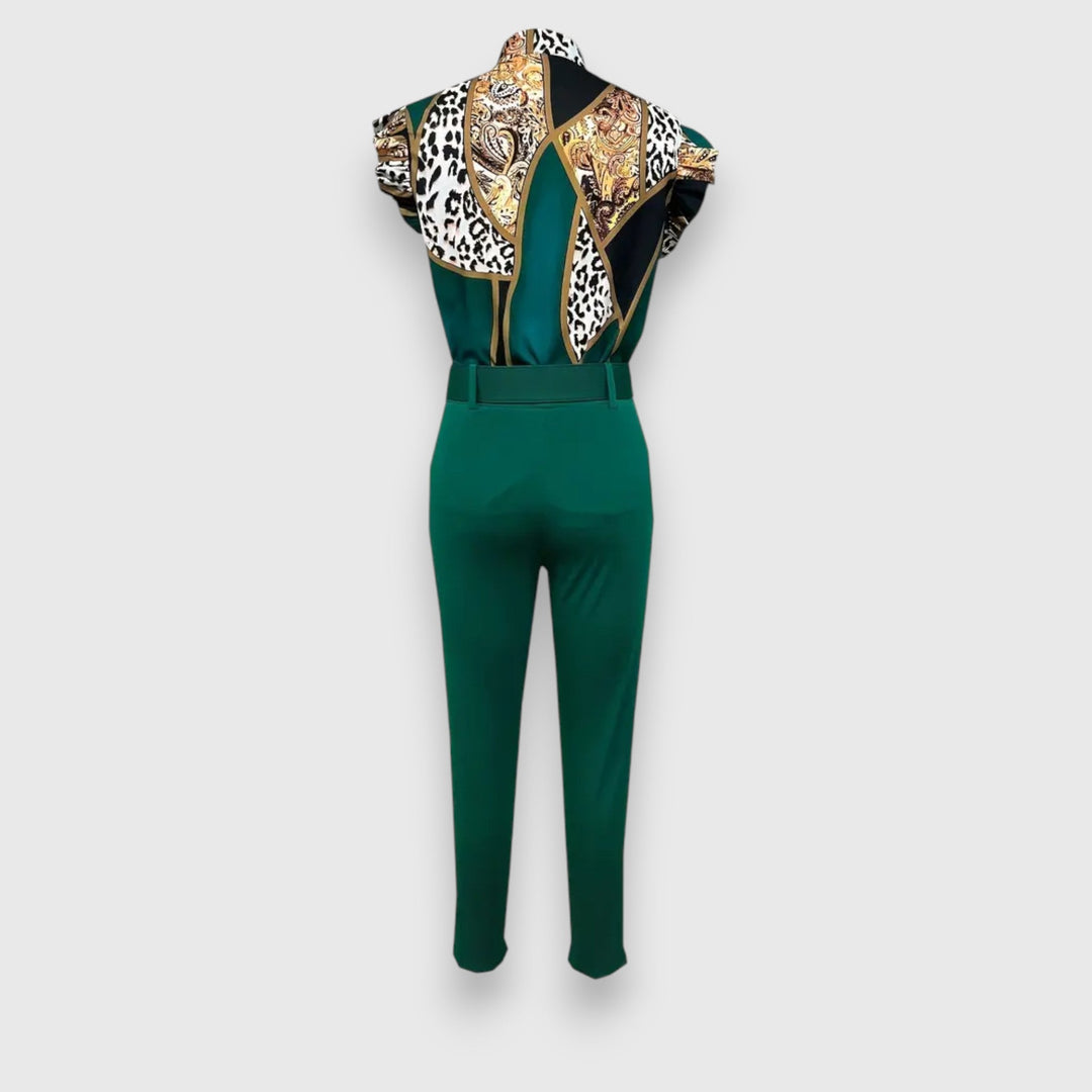 Komplet dveh kosov z modernim leopardjim vzorcem