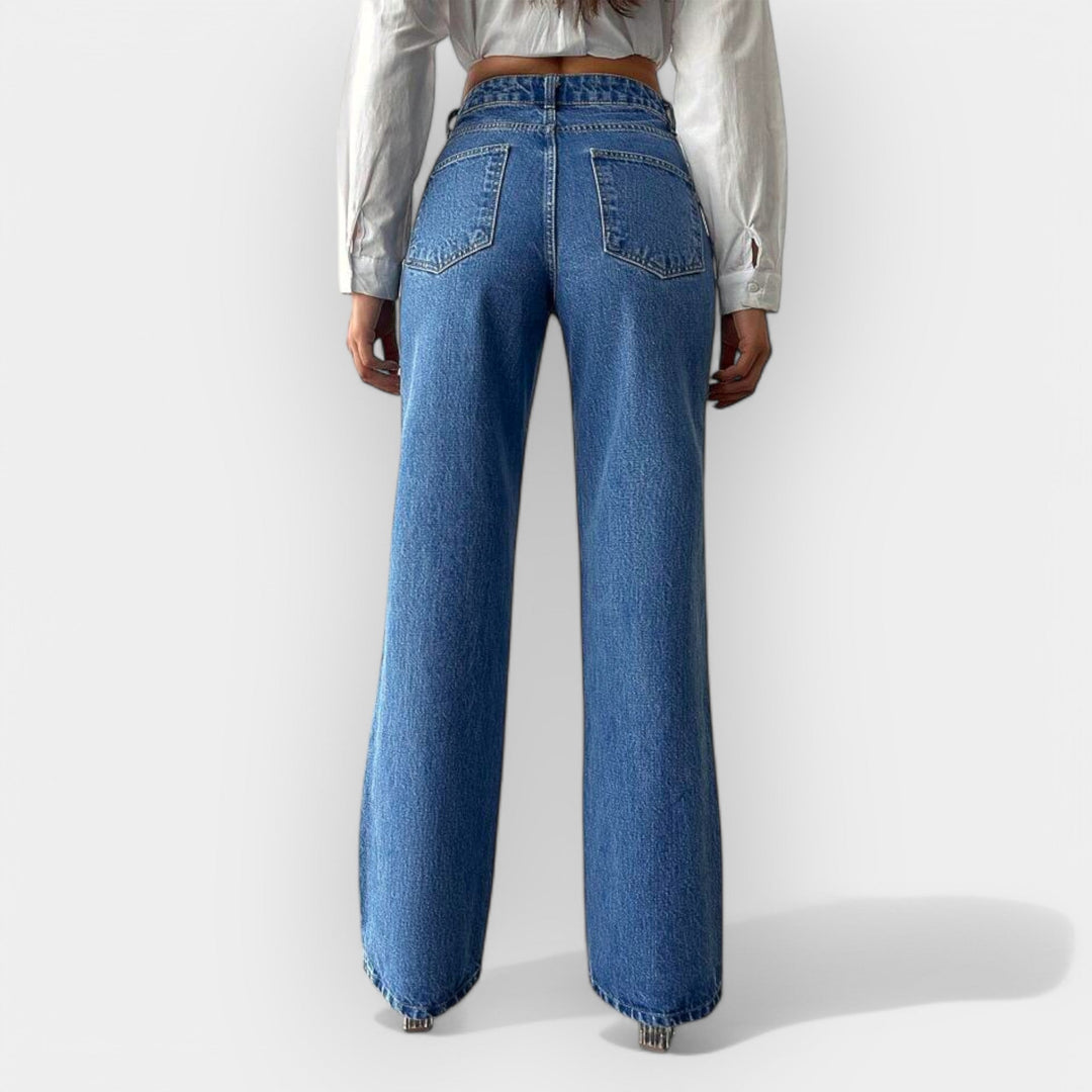 Visoki pas jeans s udobnim širokim krojem