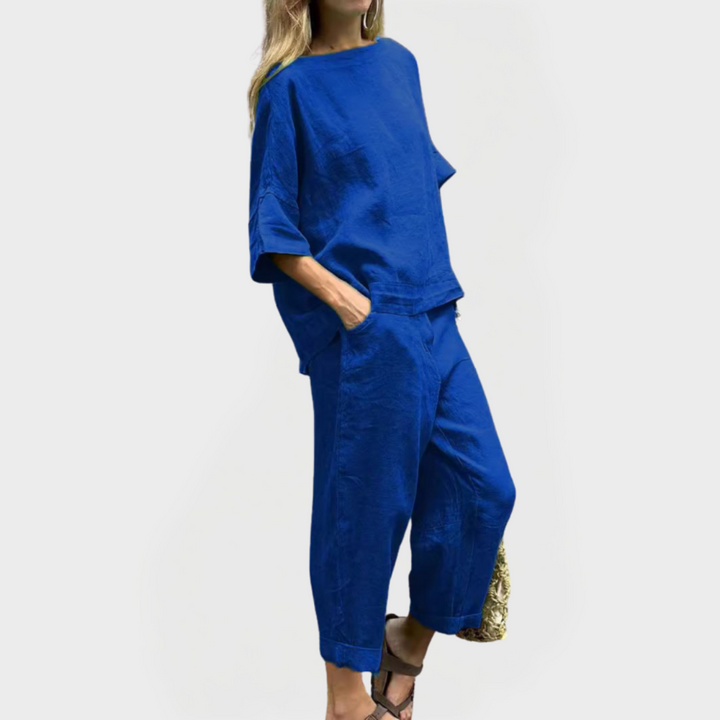 Komplet obleke z naravnimi motivi