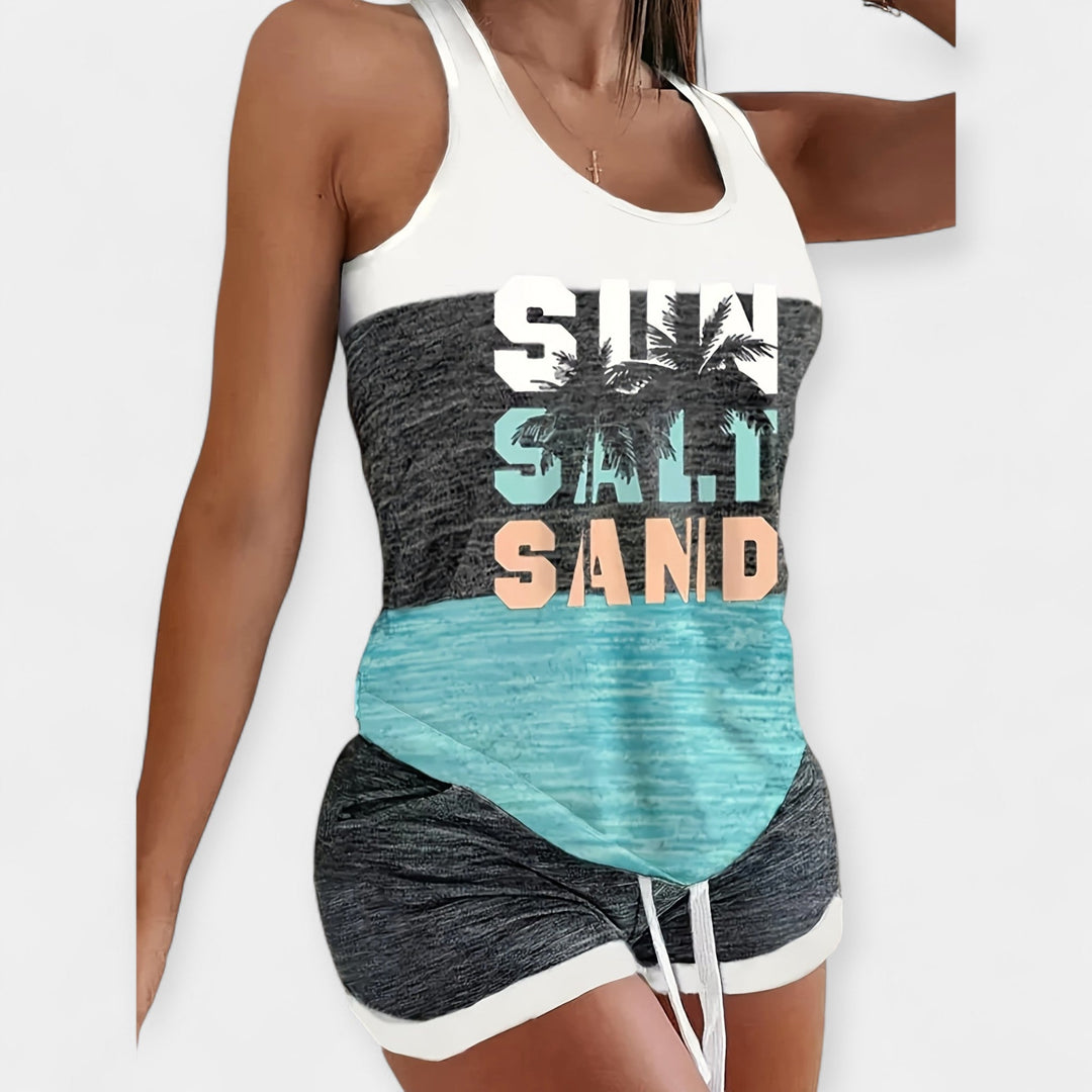 Poletni set z motivom palm