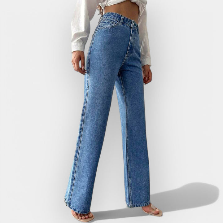 Visoki pas jeans s udobnim širokim krojem