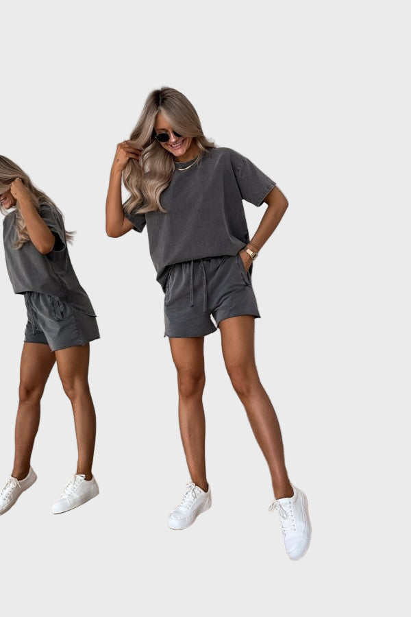 Set Dvo-barvnih Bombažnih Oblačil - 2 Delova