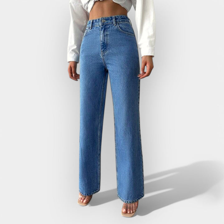 Visoki pas jeans s udobnim širokim krojem