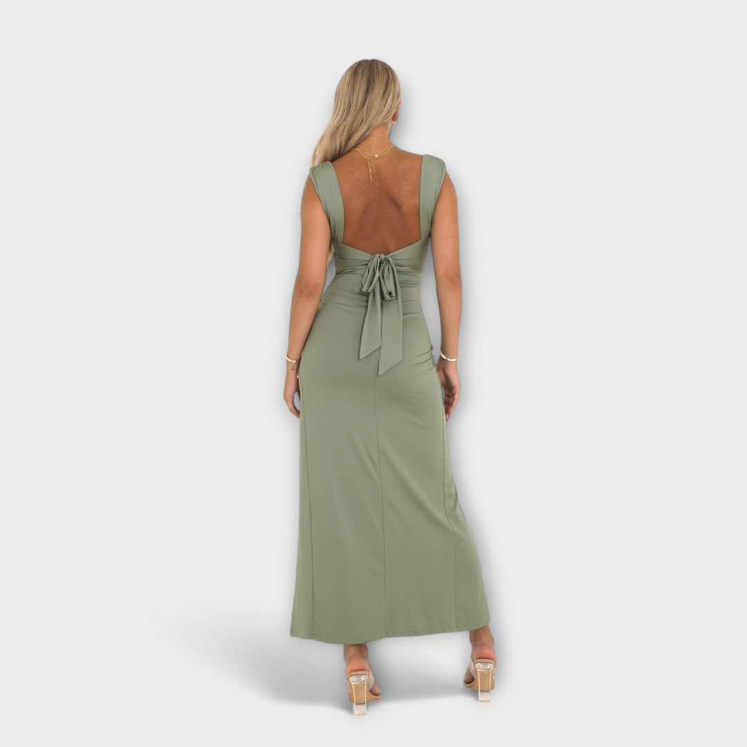 Elegantna midi obleka za posebne priložnosti