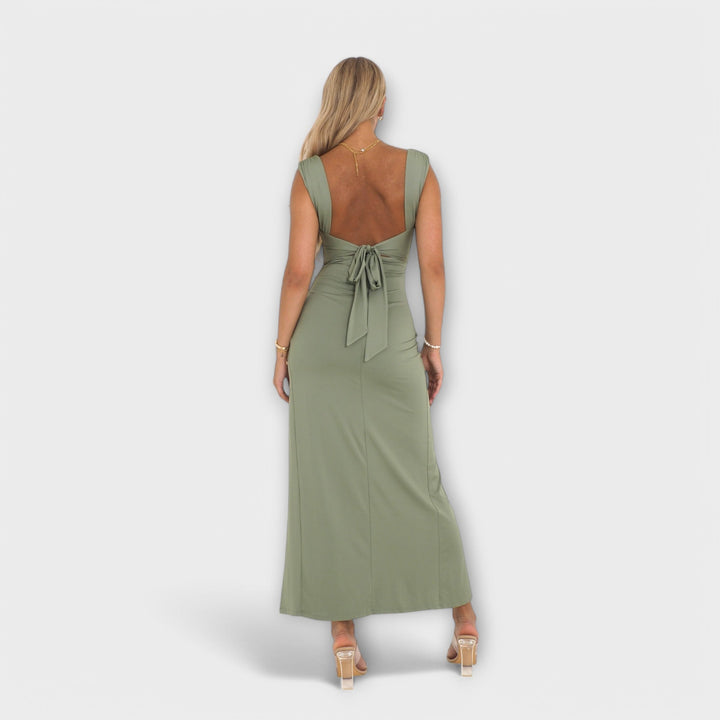 Elegantna midi obleka za posebne priložnosti
