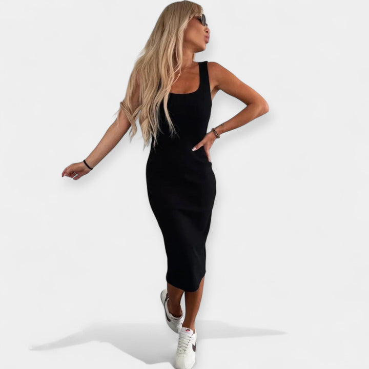 MIDI obleka z bomber jakno