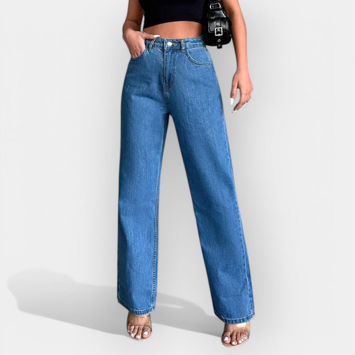 Visoki pas jeans s udobnim širokim krojem