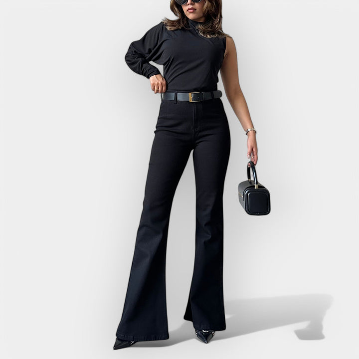 Visok Pas Flare Jeans