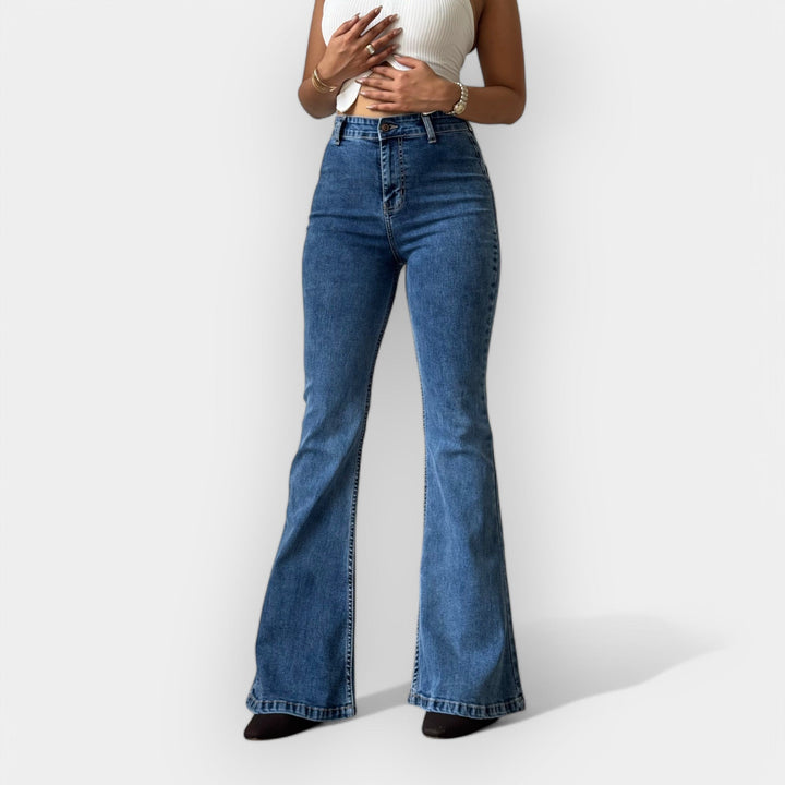 Visok Pas Flare Jeans