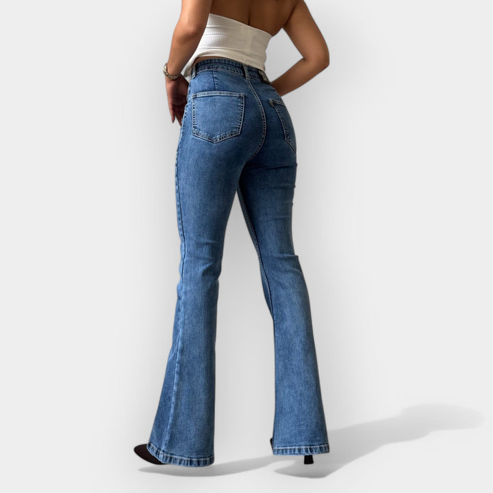 Visok Pas Flare Jeans