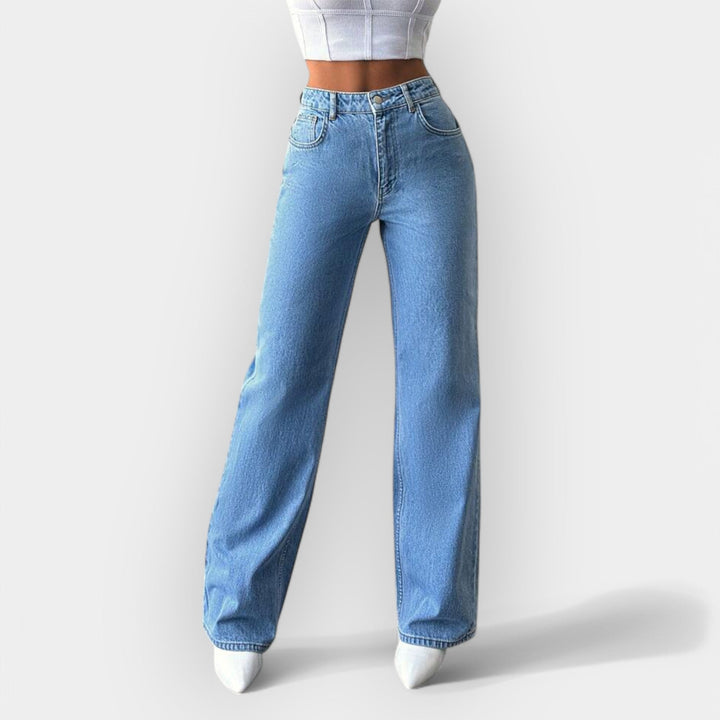 Visoki pas jeans s udobnim širokim krojem