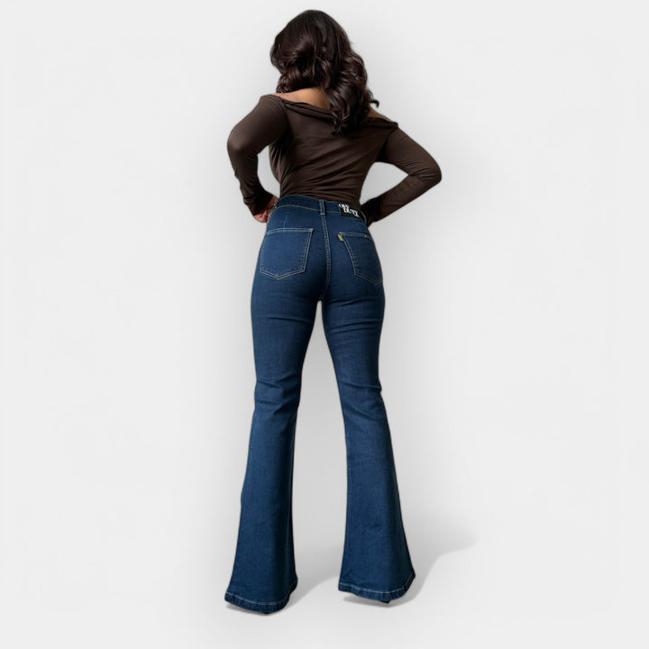 Visok Pas Flare Jeans