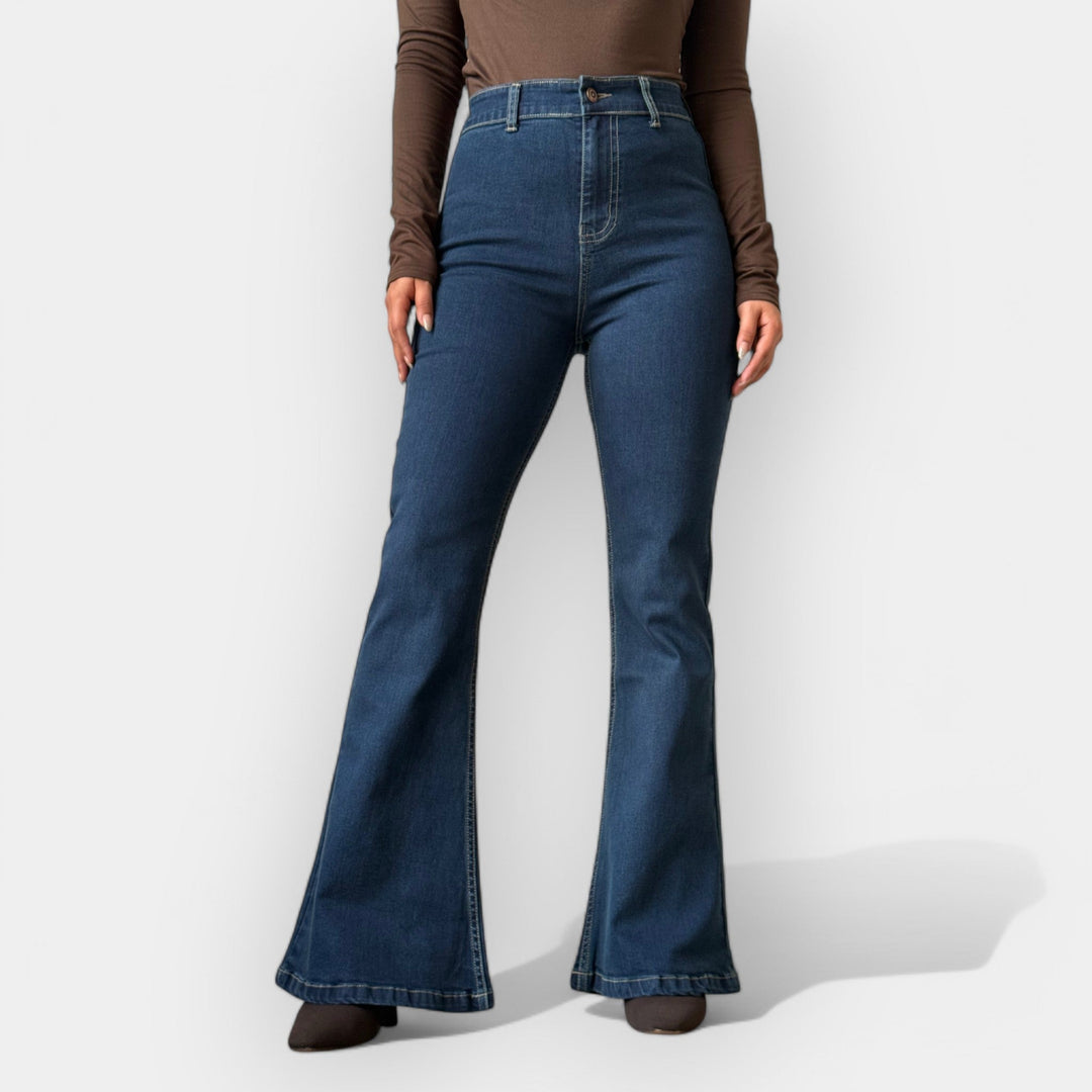Visok Pas Flare Jeans