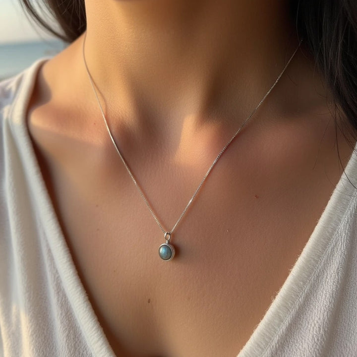 Ovratnica "Fin Pärla" iz Labradorita