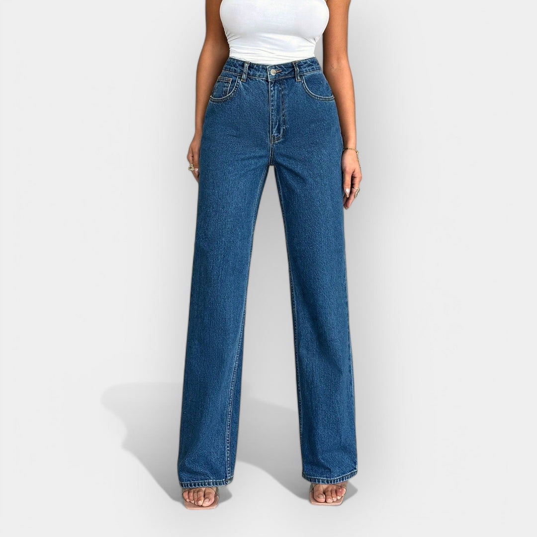 Visoki pas jeans s udobnim širokim krojem