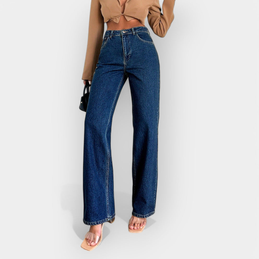 Visoki pas jeans s udobnim širokim krojem
