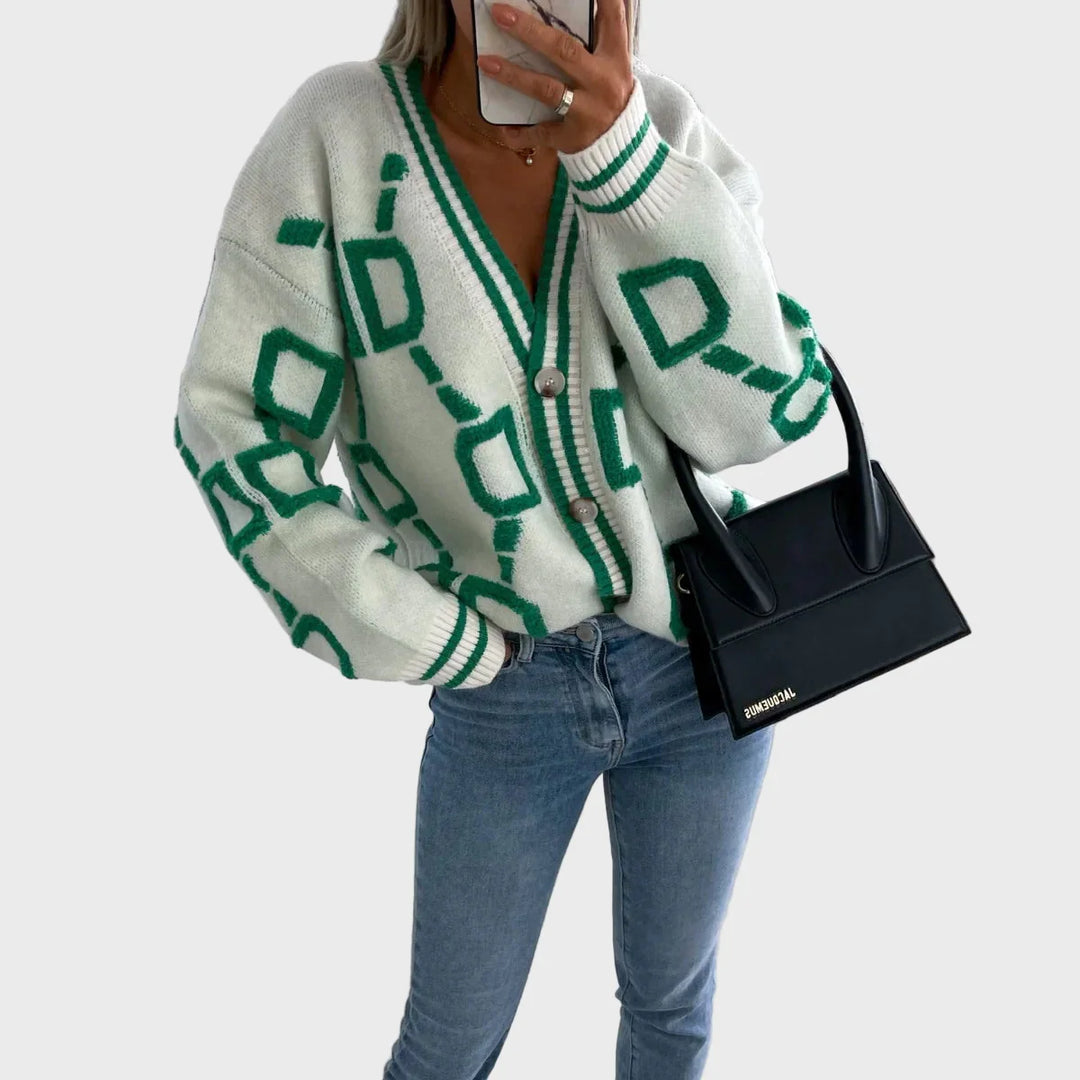 Moderen Pleten Kamel z Geometrijskim Motivi