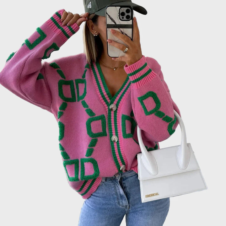 Moderen Pleten Kamel z Geometrijskim Motivi