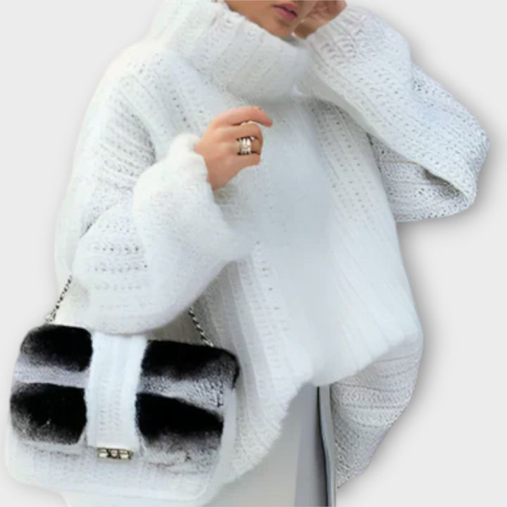 Paulina - Mehka ženska majica z dolgimi rokavi in kapuco