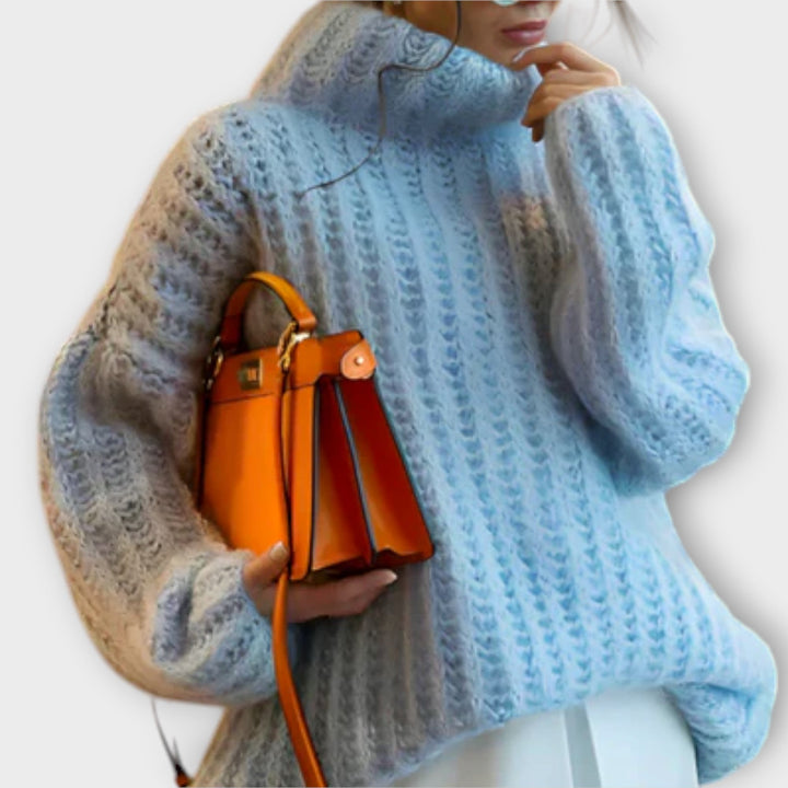 Paulina - Mehka ženska majica z dolgimi rokavi in kapuco