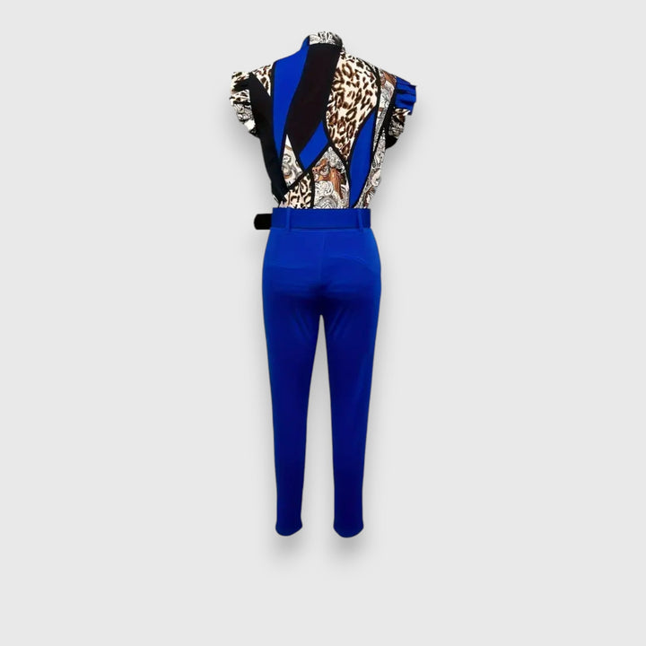 Komplet dveh kosov z modernim leopardjim vzorcem