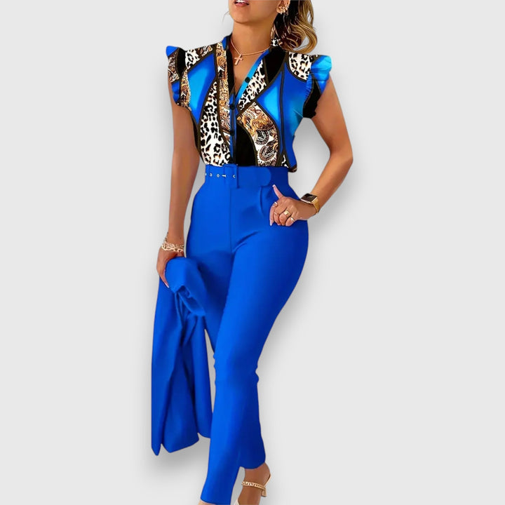 Komplet dveh kosov z modernim leopardjim vzorcem