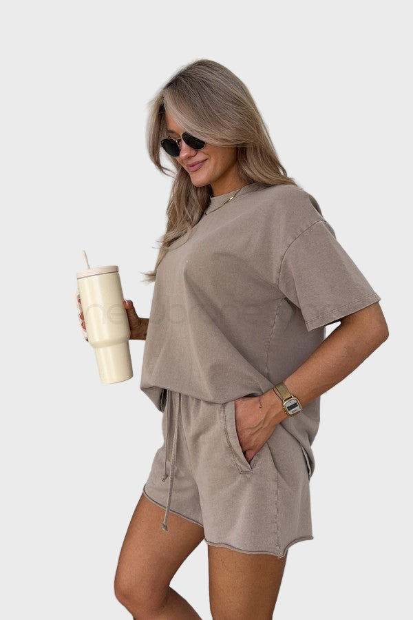 Set Dvo-barvnih Bombažnih Oblačil - 2 Delova