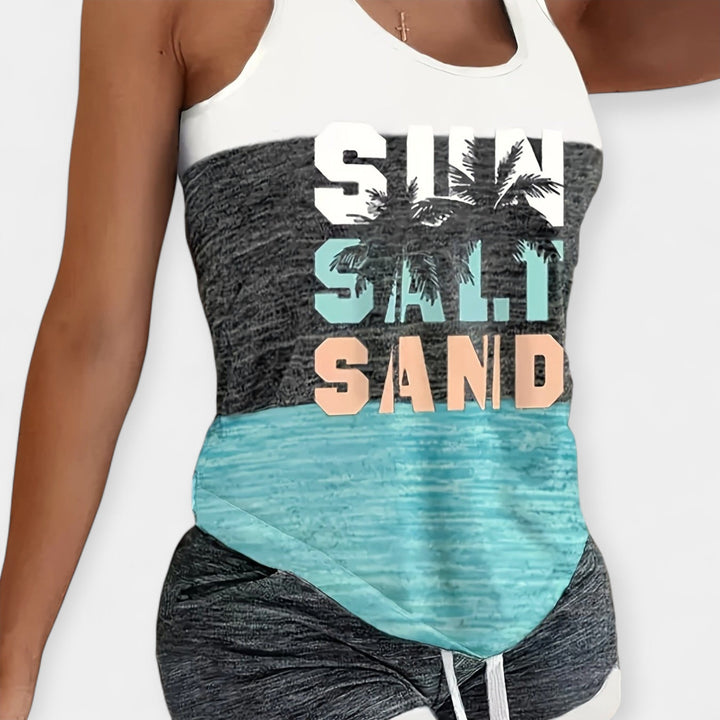 Poletni set z motivom palm