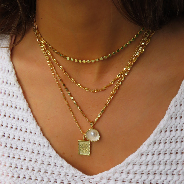 Necklace with Sun Motif