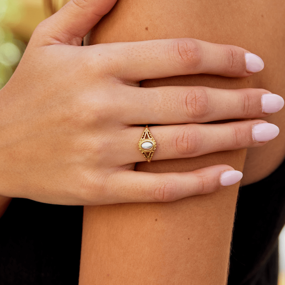 Vintage kraljevski biserni prstan