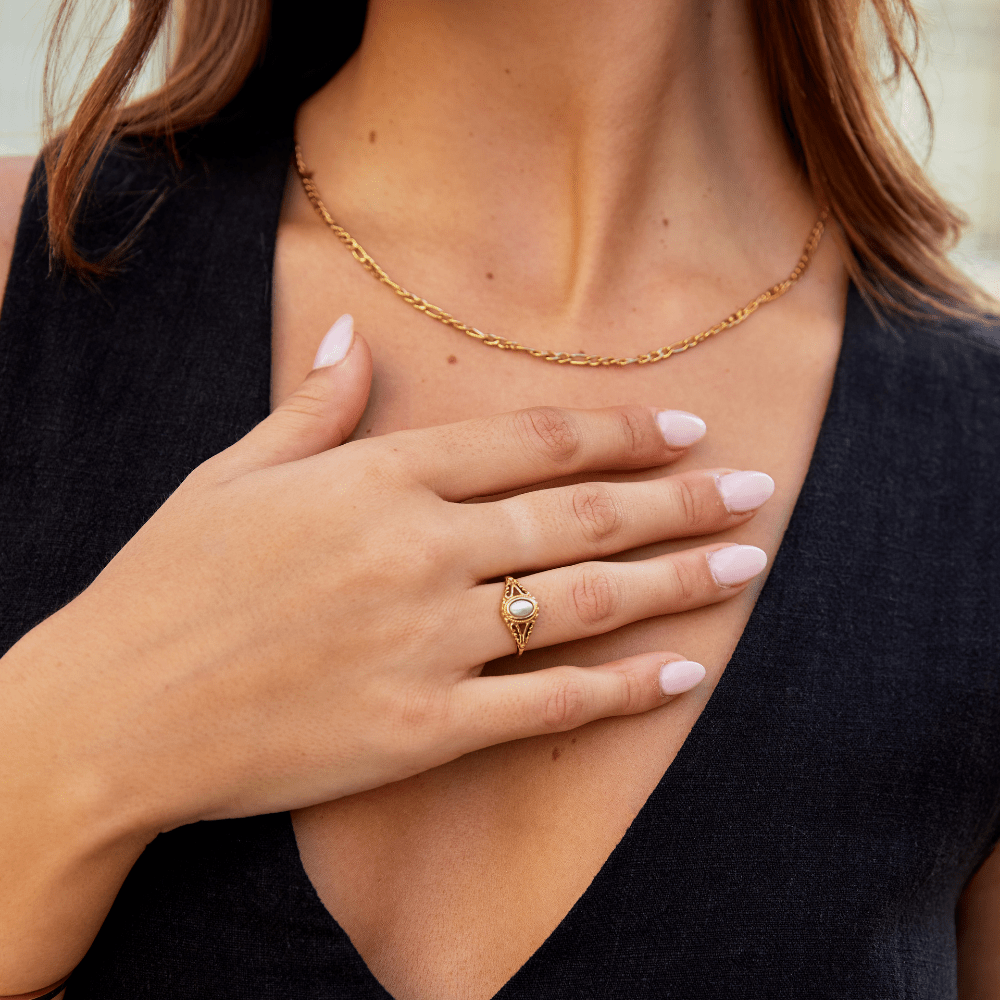 Vintage kraljevski biserni prstan