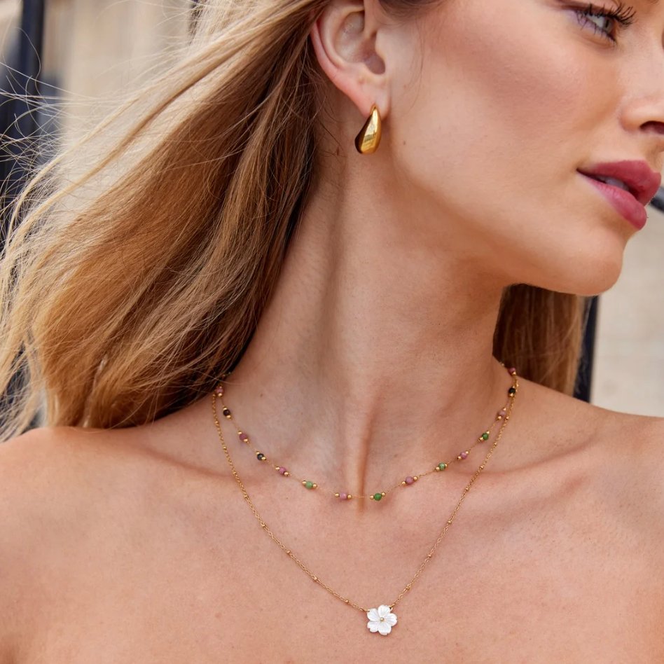 Osupljiv Cvetlični Ogrlica